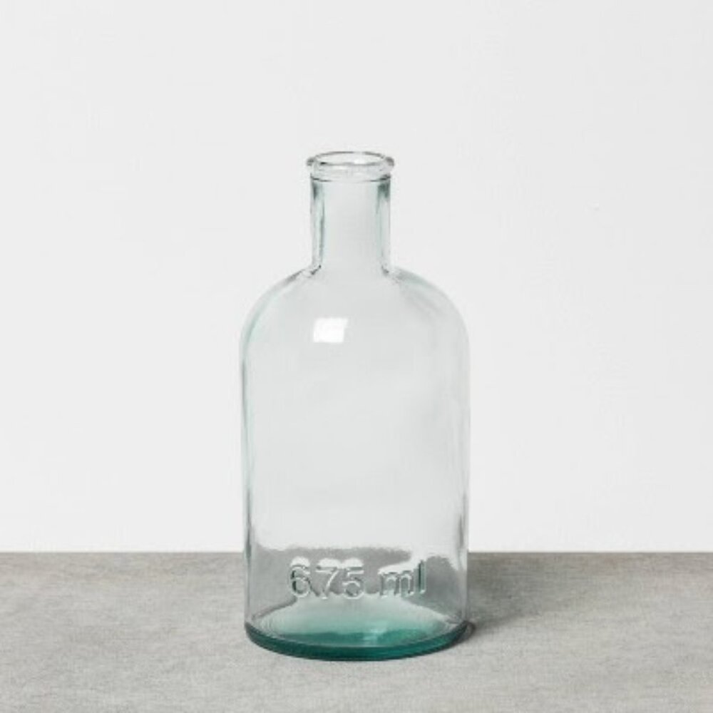 Small Clear Glass Vase - Hearth & Hand™ with Magnolia 675ml